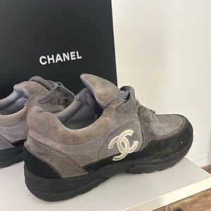 Chanel grey trainers size 39